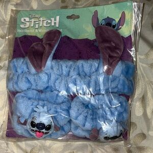 New in Package Disney Stitch Plush Headband and Wristband Set